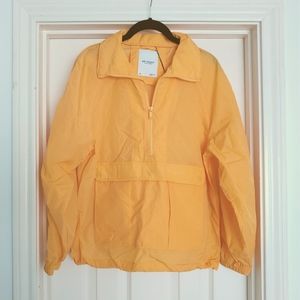 NWT Banana Republic Windbreaker Pullover Jacket / Mango / size XS